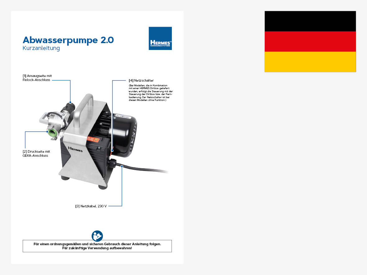 Kurzanleitung Abwasserpumpe 2.0 - DE